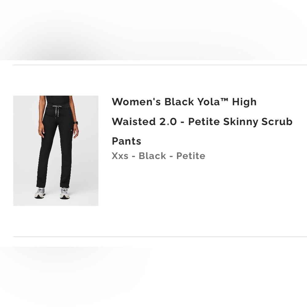 Figs high waisted yola scrub pants